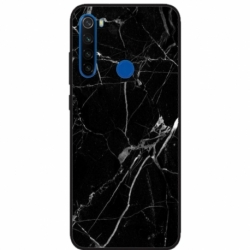 Husa personalizata tip carcasa HQPrint pentru Xiaomi Redmi Note 8T, model Black Marble, multicolor, S1D1M0229