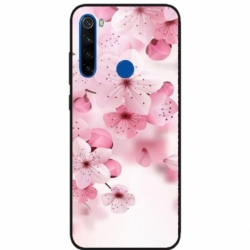 Husa personalizata tip carcasa HQPrint pentru Xiaomi Redmi Note 8T, model Flowers 17, multicolor, S1D1M0241