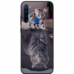 Husa personalizata tip carcasa HQPrint pentru Xiaomi Redmi Note 8T, model Tiger, multicolor, S1D1M0242