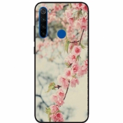 Husa personalizata tip carcasa HQPrint pentru Xiaomi Redmi Note 8T, model Flowers 18, multicolor, S1D1M0245