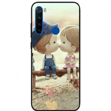 Husa personalizata tip carcasa HQPrint pentru Xiaomi Redmi Note 8T, model Kiss, multicolor, S1D1M0259