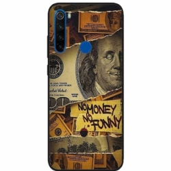 Husa personalizata tip carcasa HQPrint pentru Xiaomi Redmi Note 8T, model No Money No Funny, multicolor, S1D1M0262