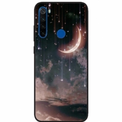 Husa personalizata tip carcasa HQPrint pentru Xiaomi Redmi Note 8T, model Falling Stars, multicolor, S1D1M0269