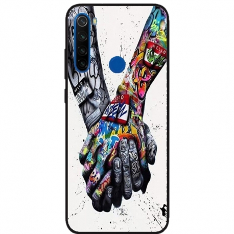 Husa personalizata tip carcasa HQPrint pentru Xiaomi Redmi Note 8, model Abstract Holding, multicolor, S1D1M0271