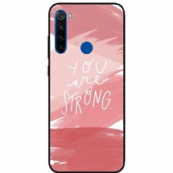 Husa personalizata tip carcasa HQPrint pentru Xiaomi Redmi Note 8T, model You are Strong, multicolor, S1D1M0275
