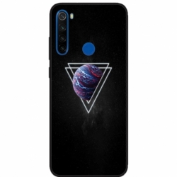 Husa personalizata tip carcasa HQPrint pentru Xiaomi Redmi Note 8T, model Triangle Planet, multicolor, S1D1M0278