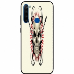 Husa personalizata tip carcasa HQPrint pentru Xiaomi Redmi Note 8T, model Skull 1, multicolor, S1D1M0284