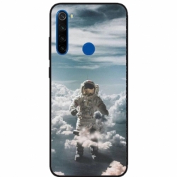Husa personalizata tip carcasa HQPrint pentru Xiaomi Redmi Note 8T, model Astronaut in the Clouds, multicolor, S1D1M0290