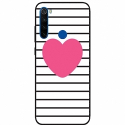 Husa personalizata tip carcasa HQPrint pentru Xiaomi Redmi Note 8T, model Heart, multicolor, S1D1M0291