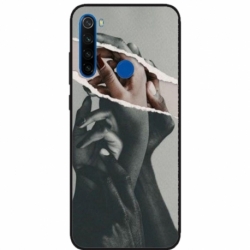 Husa personalizata tip carcasa HQPrint pentru Xiaomi Redmi Note 8T, model Black and White Hands, multicolor, S1D1M0300