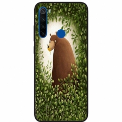 Husa personalizata tip carcasa HQPrint pentru Xiaomi Redmi Note 8, model Bear, multicolor, S1D1M0312