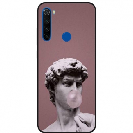 Husa personalizata tip carcasa HQPrint pentru Xiaomi Redmi Note 8T, model Bubble Gum Statue, multicolor, S1D1M0317