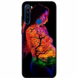 Husa personalizata tip carcasa HQPrint pentru Xiaomi Redmi Note 8T, model Colorful 7, multicolor, S1D1M0324