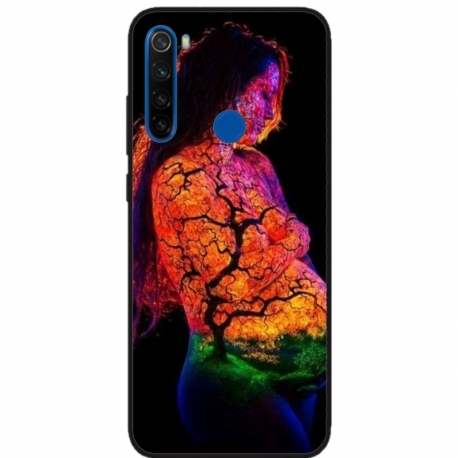 Husa personalizata tip carcasa HQPrint pentru Xiaomi Redmi Note 8, model Colorful 7, multicolor, S1D1M0324