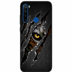 Husa personalizata tip carcasa HQPrint pentru Xiaomi Redmi Note 8T, model Hidden Tiger, multicolor, S1D1M0332