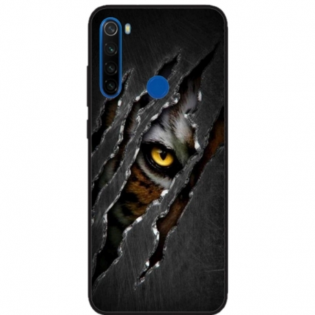 Husa personalizata tip carcasa HQPrint pentru Xiaomi Redmi Note 8, model Hidden Tiger, multicolor, S1D1M0332