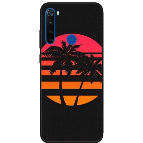 Husa personalizata tip carcasa HQPrint pentru Xiaomi Redmi Note 8, model Beach View 3, multicolor, S1D1M0337
