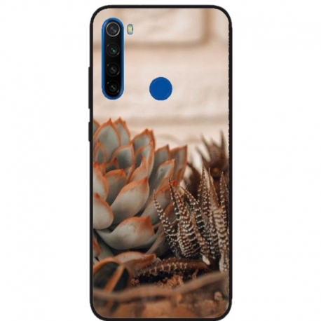 Husa personalizata tip carcasa HQPrint pentru Xiaomi Redmi Note 8T, model Flowers 21, multicolor, S1D1M0358