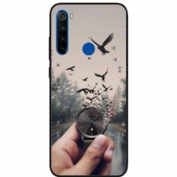 Husa personalizata tip carcasa HQPrint pentru Xiaomi Redmi Note 8, model Time Flies 2, multicolor, S1D1M0365