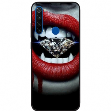 Husa personalizata tip carcasa HQPrint pentru Xiaomi Redmi Note 8T, model Diamond Vampire, multicolor, S1D1M0370