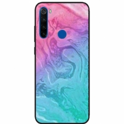 Husa personalizata tip carcasa HQPrint pentru Xiaomi Redmi Note 8T, model Colorful Mess, multicolor, S1D1M0374