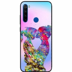 Husa personalizata tip carcasa HQPrint pentru Xiaomi Redmi Note 8T, model Colorful Love, multicolor, S1D1M0376