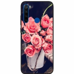 Husa personalizata tip carcasa HQPrint pentru Xiaomi Redmi Note 8T, model Flowers 22, multicolor, S1D1M0379