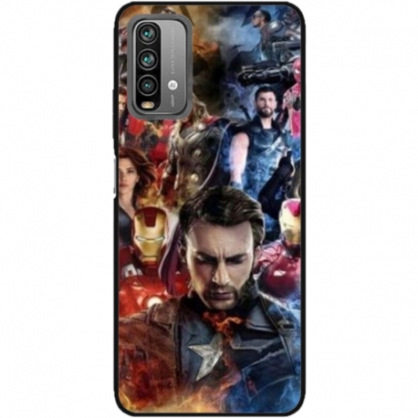Husa personalizata tip carcasa HQPrint pentru Xiaomi Redmi Note 9 Pro Max, model Avengers Endgame, multicolor, S1D1M0009