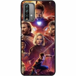 Husa personalizata tip carcasa HQPrint pentru Xiaomi Redmi Note 9 Pro Max, model Avengers Inifinity War, multicolor, S1D1M0010