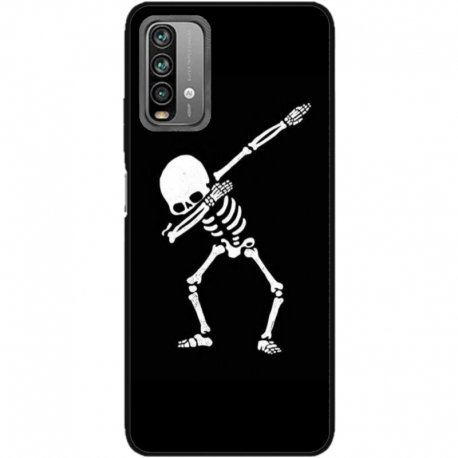 Husa personalizata tip carcasa HQPrint pentru Xiaomi Redmi Note 9 Pro Max, model Dab Skeleton, multicolor, S1D1M0034