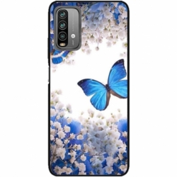Husa personalizata tip carcasa HQPrint pentru Xiaomi Redmi Note 9 Pro Max, model Butterfly 4, multicolor, S1D1M0041