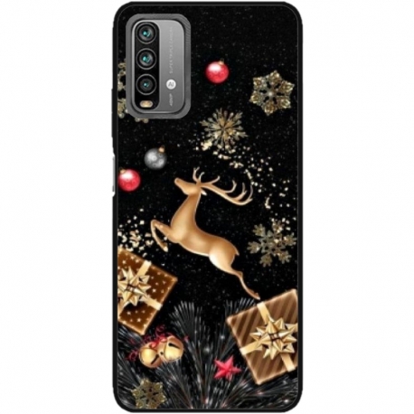 Husa personalizata tip carcasa HQPrint pentru Xiaomi Redmi Note 9 Pro Max, model Reindeer 2, multicolor, S1D1M0052