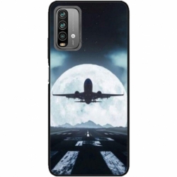 Husa personalizata tip carcasa HQPrint pentru Xiaomi Redmi Note 9 Pro Max, model Moon Landing, multicolor, S1D1M0077