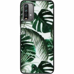 Husa personalizata tip carcasa HQPrint pentru Xiaomi Redmi Note 9 Pro Max, model Leaf Design 3, multicolor, S1D1M0088