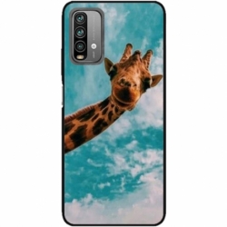 Husa personalizata tip carcasa HQPrint pentru Xiaomi Redmi Note 9 Pro Max, model Giraffe 2, multicolor, S1D1M0096