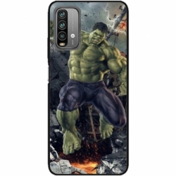 Husa personalizata tip carcasa HQPrint pentru Xiaomi Redmi Note 9 Pro Max, model Hulk 1, multicolor, S1D1M0099