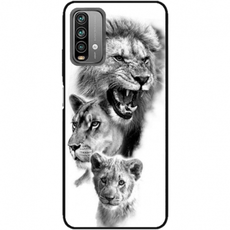 Husa personalizata tip carcasa HQPrint pentru Xiaomi Redmi Note 9 Pro Max, model Lion 3, multicolor, S1D1M0118
