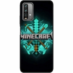 Husa personalizata tip carcasa HQPrint pentru Xiaomi Redmi Note 9 Pro Max, model Minecraft 2, multicolor, S1D1M0126