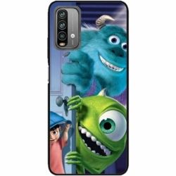Husa personalizata tip carcasa HQPrint pentru Xiaomi Redmi Note 9 Pro Max, model Monster INC, multicolor, S1D1M0127