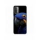 Husa personalizata tip carcasa HQPrint pentru Xiaomi Redmi Note 9 Pro Max, model Blue Parrot, multicolor, S1D1M0145