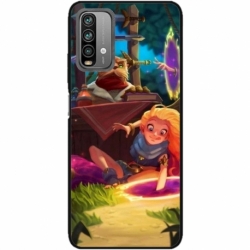 Husa personalizata tip carcasa HQPrint pentru Xiaomi Redmi Note 9 Pro Max, model Tangled, multicolor, S1D1M0150