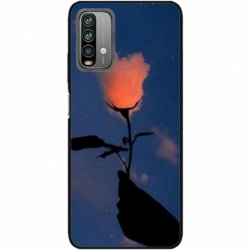 Husa personalizata tip carcasa HQPrint pentru Xiaomi Redmi Note 9 Pro Max, model Sky Flower, multicolor, S1D1M0159