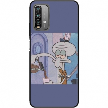 Husa personalizata tip carcasa HQPrint pentru Xiaomi Redmi Note 9 Pro Max, model Squidward 1, multicolor, S1D1M0161