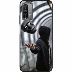 Husa personalizata tip carcasa HQPrint pentru Xiaomi Redmi Note 9 Pro Max, model Mask, multicolor, S1D1M0199