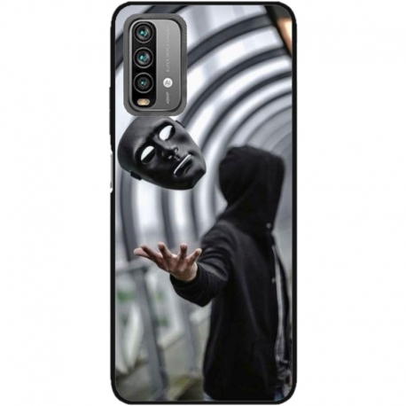 Husa personalizata tip carcasa HQPrint pentru Xiaomi Redmi Note 9 Pro Max, model Mask, multicolor, S1D1M0199