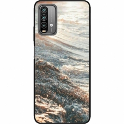 Husa personalizata tip carcasa HQPrint pentru Xiaomi Redmi Note 9 Pro Max, model Ocean Water 1 , multicolor, S1D1M0200