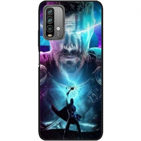 Husa personalizata tip carcasa HQPrint pentru Xiaomi Redmi Note 9 Pro Max, model Thor 1, multicolor, S1D1M0201