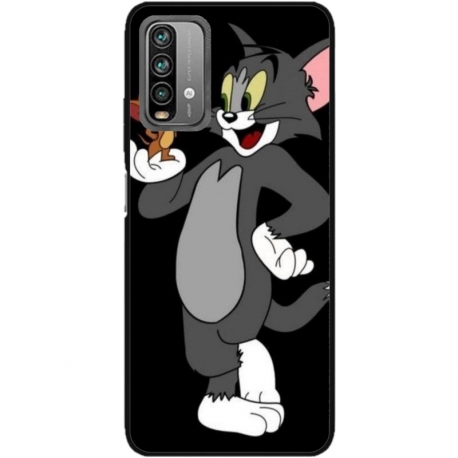 Husa personalizata tip carcasa HQPrint pentru Xiaomi Redmi Note 9 Pro Max, model Tom and Jerry 2, multicolor, S1D1M0204