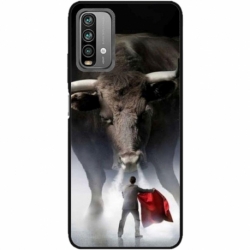 Husa personalizata tip carcasa HQPrint pentru Xiaomi Redmi Note 9 Pro Max, model Bull, multicolor, S1D1M0205