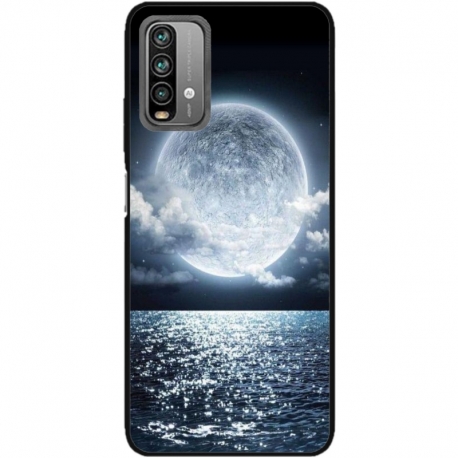 Husa personalizata tip carcasa HQPrint pentru Xiaomi Redmi Note 9 Pro Max, model Moon Sky, multicolor, S1D1M0228